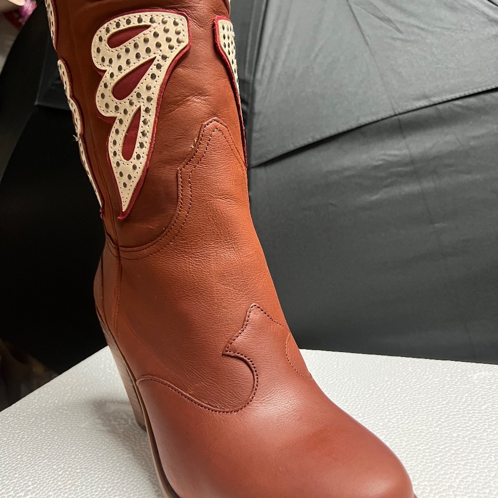 Brand New Jessica Simpson Butterfly Cowboy Boots